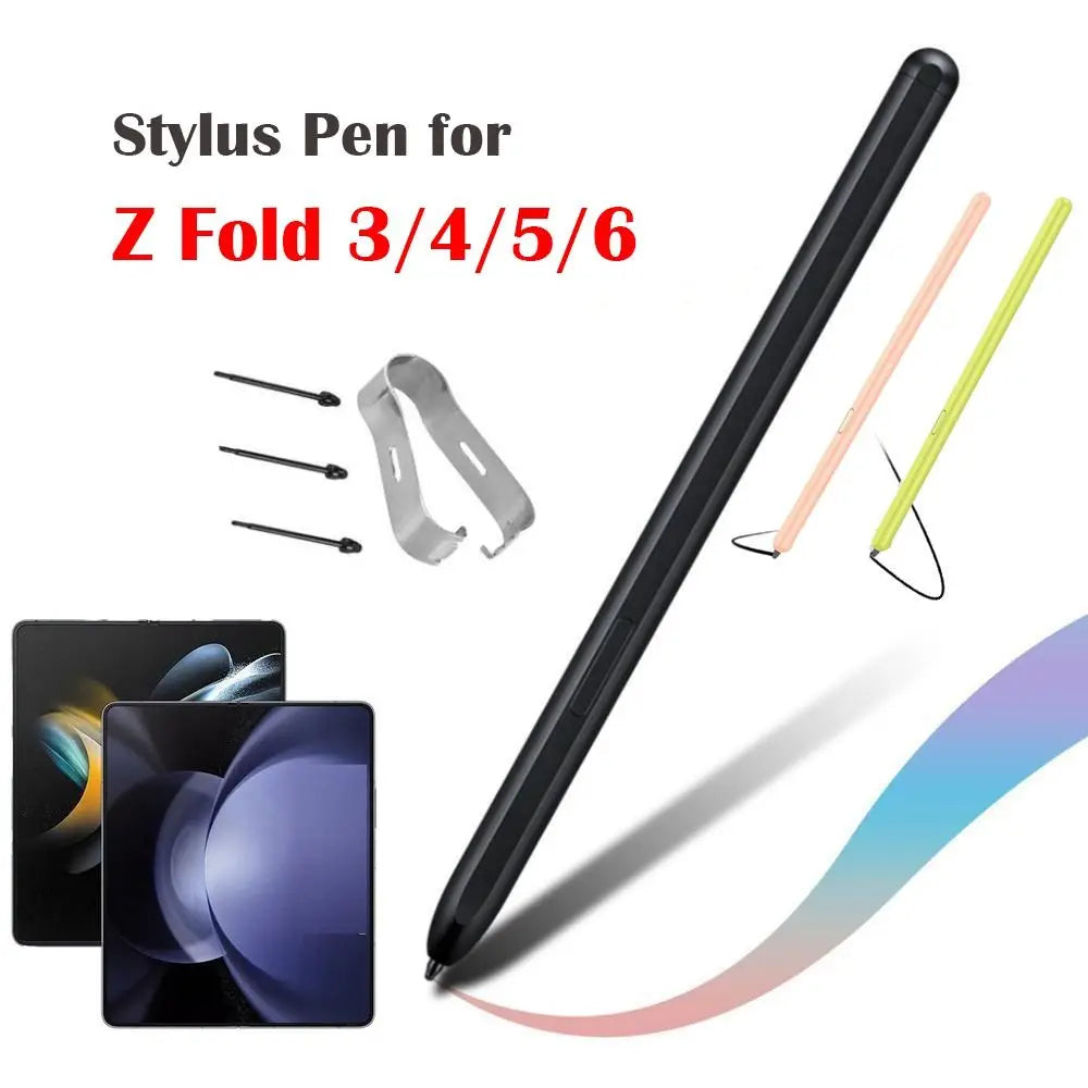 Stylusshop black precision stylus with extra tips and clip for Z Fold 3 4 5 6 compatible best stylus for Samsung Z Fold3