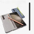 Stylusshop smartphone cases with integrated stylus slots and included pens shown in gray with rose gold and blue with lime