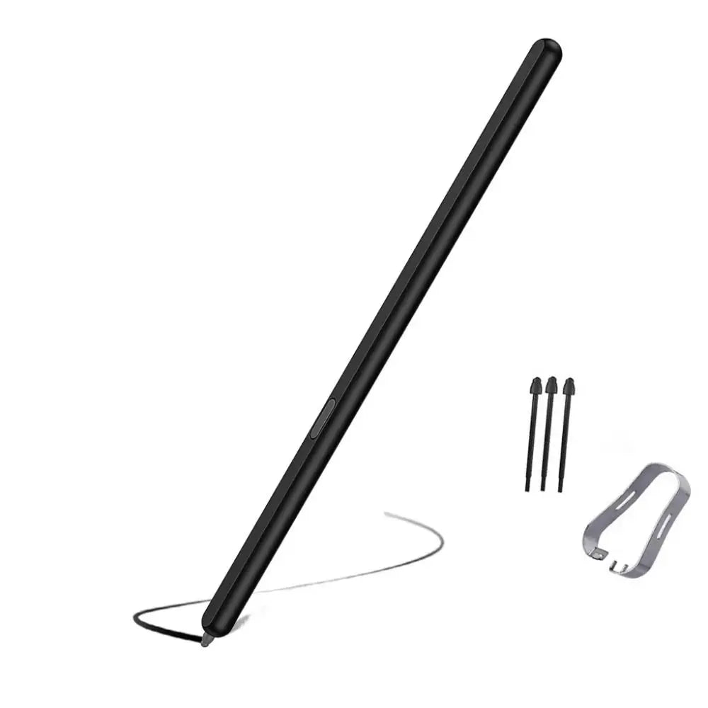 Stylusshop black slim digital stylus pen with three replacement tips and removal tool for tablets