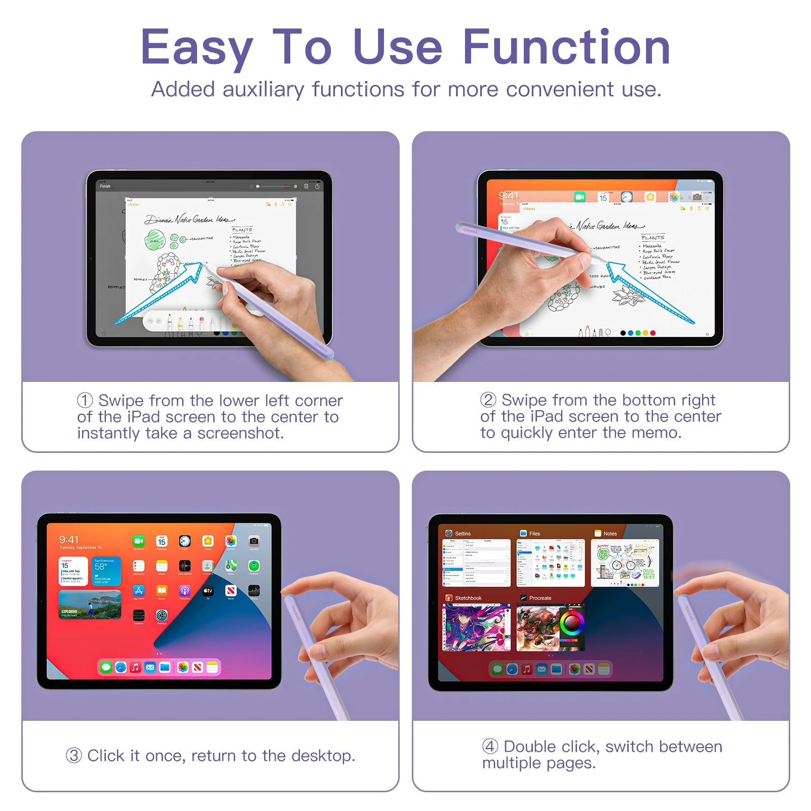 GOOJODOQ Active iPad Stylus Pencil - international