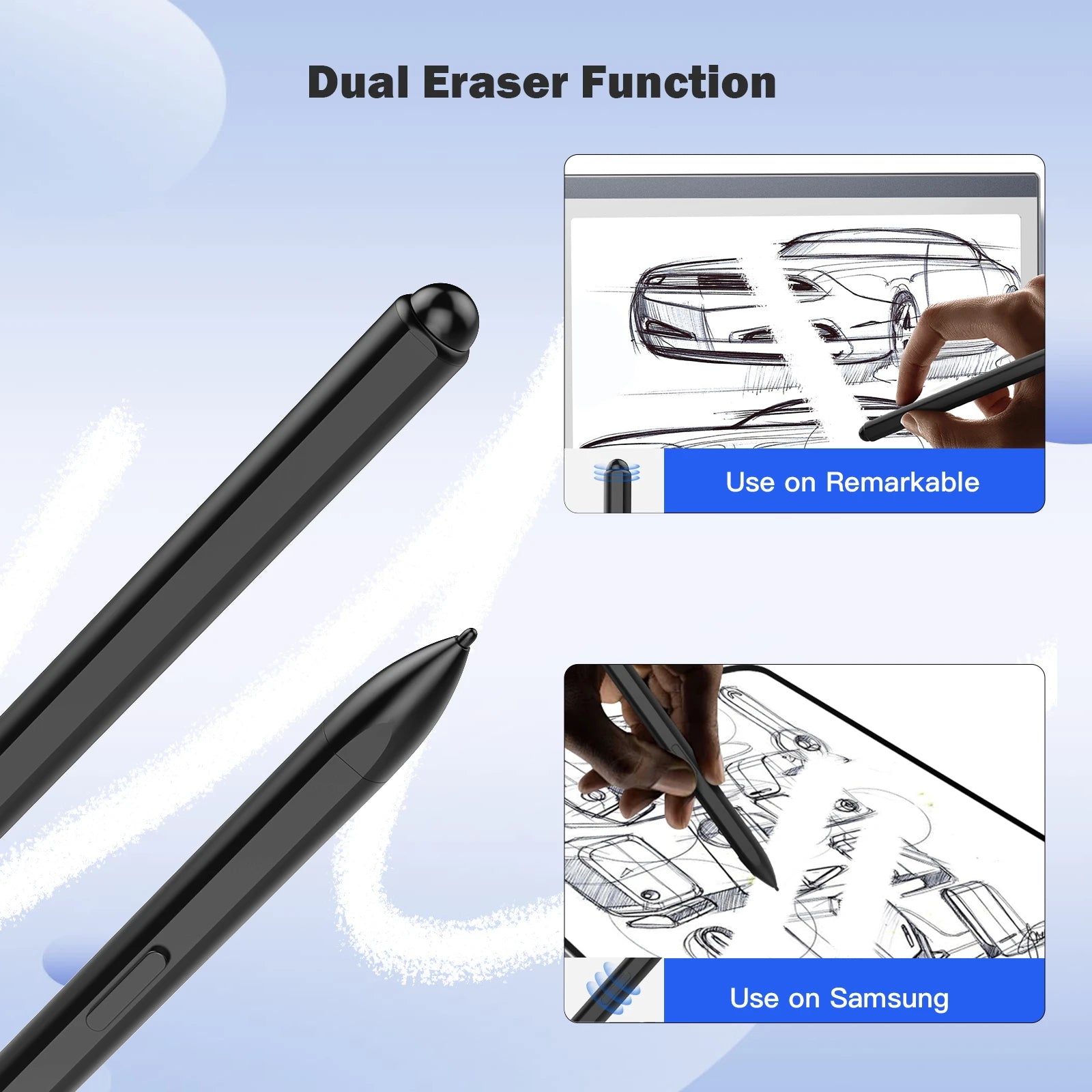 Stylusshop International Smart Stylus Pen with Dual Eraser Function for Remarkable and Samsung Devices