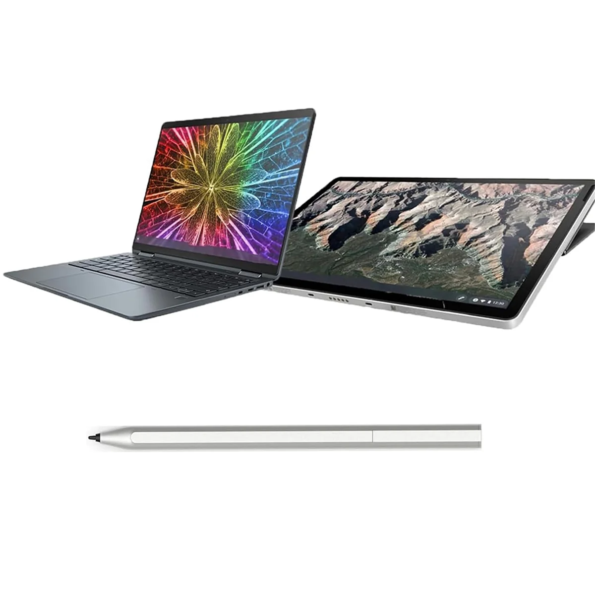 Stylusshop silver pen with fine tip for drawing and note taking on Chromebooks HP Chromebook compatible stylus